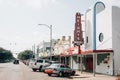 The Heights Theater sign, in Houston, Texas