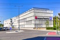 Heilbronn, Germany, Large parking deck of science center building called `Experimenta`