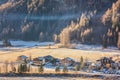 Heiligenblut, view of the village in the valley surrounded by Alps, Hohe Tauern, Austria Royalty Free Stock Photo