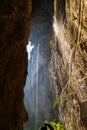 The Heilong (Black Dragon) Bridge is one of the Three Natural Bridges within Wulong Karst Geology Park Royalty Free Stock Photo