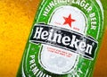 Heineken Beer bottle with dew drops