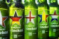 Heineken beer global brand for the 2021 European Football Championship Royalty Free Stock Photo