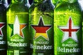 Heineken beer global brand for the 2021 European Football Championship Royalty Free Stock Photo