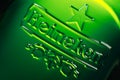 Heineken logo on bottle Royalty Free Stock Photo