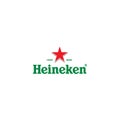 Heineken logo editorial illustrative on white background Royalty Free Stock Photo