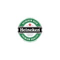 Heineken logo editorial illustrative on white background Royalty Free Stock Photo