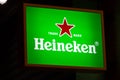 Heineken logo on street