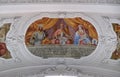 Heinrich, Count of Altdorf, Welf I, Ata von Hohenwart fresco in the Basilica of St. Martin and Oswald in Weingarten, Germany