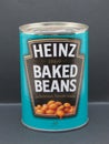 Heinz baked beans tin can Royalty Free Stock Photo