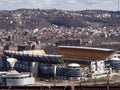 Heinz Field and Carnegie Science Center view from Mt Washington on the Ohio River