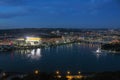 Heinz Field Stadium and The Point Royalty Free Stock Photo