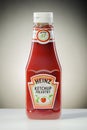 Heinz ketchup on gradient background. Royalty Free Stock Photo