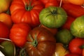 Heirloom tomato collection also known as heritage tomato Royalty Free Stock Photo