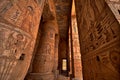 Heiroglyphs of Medinat Habu. Luxor, Egypt Royalty Free Stock Photo