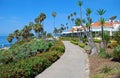 Heisler Park walkway, Laguna Beach, California.