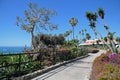 Heisler Park walkway, Laguna Beach, California.