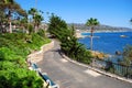 Heisler Parks landscaped walkways above Rock Pile Beach, California Royalty Free Stock Photo