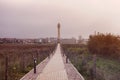 Heist Range Rear Lighthouse in Belgium Royalty Free Stock Photo