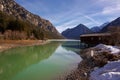 Heiterwanger See by winter, Tirol, Oesterreich Royalty Free Stock Photo