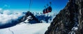 Helbronner cable car on Mont Blanc