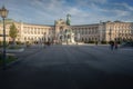 Heldenplatz Square with Hofburg Palace Neue Burg and Archduke Charles Statue - Vienna, Austria