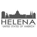 Helena Skyline Symbol Design City Vector Art