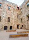 Helfstyn, Czech Republic - 03.09.2023: Tourists are visiting the Helfstyn castle ruins, Czech Republic