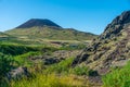 Helgafell volcano situated at Heimaey island in Iceland