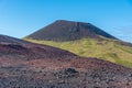 Helgafell volcano situated at Heimaey island in Iceland Royalty Free Stock Photo