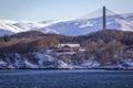 Helgeland bridge at the coast near Sandnessjoen in Norway