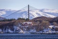 Helgeland bridge at the coast near Sandnessjoen in Norway