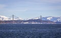 Helgeland bridge at the coast near Sandnessjoen in Norway