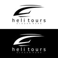 HELI LOGO ICON DESIGN Royalty Free Stock Photo