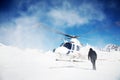 Heli-Skiing Royalty Free Stock Photo