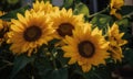 A beautiful photograph of Helianthus annuus flower