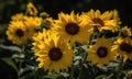 A beautiful photograph of Helianthus annuus flower