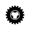 Helical gear icon