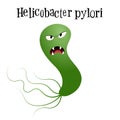 helicobacter pylori vector illustration