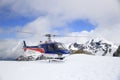 Helicopeter fight on Fox & Franz Josef Glacier, New Zealand Royalty Free Stock Photo