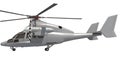 Helicopter aircraft 3D rendering on white background