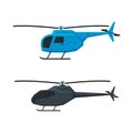 Helicopter as Rotorcraft with Horizontally-spinning Rotor Hovering in the Sky Vector Set
