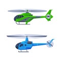 Helicopter as Rotorcraft with Horizontally-spinning Rotor Hovering in the Sky Vector Set