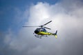 Helicopter in a cloud Royalty Free Stock Photo