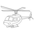 Helicopter coloring book.