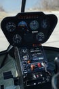 Helicopter control panel Royalty Free Stock Photo