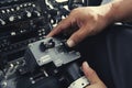 Helicopter Controls Royalty Free Stock Photo