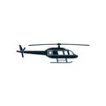 Helicopter emergency medical icon vector