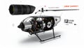 Helicopter Engineering and Assembly Diagram Royalty Free Stock Photo