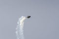 Helicopter Eurocopter Colibri from the Patrulla Aspa patrol flying during the spanish airshow Festival Aereo Internacional AGA 75,