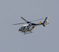 Police helicopter over Torremolinos Spain Royalty Free Stock Photo